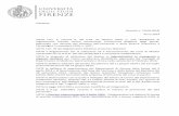 Il Rettore - Università degli Studi di Firenze | UniFI...universitari di cui al D.R. 167 del 22/02/2011 e successive modificazioni; VISTA la proposta di istituzione del Master in