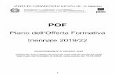 Piano dell'Offerta Formativa triennale 2019/22 · 2020. 8. 10. · PREMESSA IL PIANO DELL’OFFERTA FORMATIVA dell’Istituto Comprensivo Savona III “G. Manzino” -è “il documento