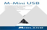 M-Mini USB · M-Mini-USB Manuale d’uso | 3 Descrizione e comandi 1. LCD Display 2. Manopola di accensione e regolazione volume 3. Presa microfono 4. Presa USB per la ricarica. Se