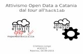 #opendatasiciliaopendatahacklab.github.io/events/odt_ods15.pdf · Attivismo Open-Data a Catania #opendatasicilia motivazioni – economiche (3/3) Cristiano Longo – #ODS15 - Palermo,
