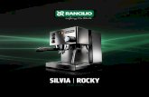 SILVIA ROCKY - Amazon S3 · Silvia: the pleasure of a perfect professional espresso is at your fingertips any time of the day. The machine’s linear design evokes the famous Rancilio