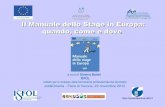 Il Manuale dello Stage in Europa: quando, come e dove€¦ · Manuale dello Stage in Europa •Come prepararsi nel modo migliore per fare uno stage all’estero: • Verificare le