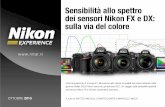 Sensibilità allo spettro dei sensori Nikon FX e DX: sulla via del ...images.nital.it/nikonschool/experience/pdf/sulla-via-del...sulla cattura e riproduzione del colore è possibile