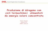 Produzione di idrogeno con cicli termochimici alimentati da … · Microsoft PowerPoint - Presentazione3_y (1) Author: MANTO Created Date: 20030623121808Z ...