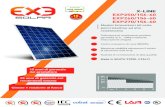 Scheda Tecnica Exe Solar Pannelli Fotovoltaici Made in Italy · X-LINE Policristalline 60 celle Modello EXP 250/156-60 EXP 260/156-60 EXP 270/156-60 Potenza nominale Pmpp 250Wp 260Wp
