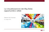 La visualizzazione dei Big Data: opportunità e sfide · La visualizzazione dei Big Data, Stefano De Francisci – Forum PA, 27 maggio 2015 Dati prodotti tramite l’interazione umana