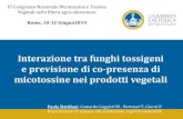 Interazione tra funghi tossigeni e previsione di co ...€¦ · Interazione tra funghi tossigeni e previsione di co-presenza di micotossine nei prodotti vegetali Paola Battilani,