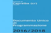 Comune di Capralba (cr)€¦ · Impegni di parte capitale assunti nell'esercizio in corso e nei precedenti.....29 Analisi della ... (cr) - Documento Unico di Programmazione 2016/2018