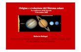 Origine e evoluzione del Sistema solare - stelle.bo.astro.itstelle.bo.astro.it/conferenze/ppt/Bedogni/2002.11.07-sistema.pdf · Origine e evoluzione del Sistema solare Le conferenze