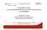 Il capitale umano e le potenzialità di innovazione ......Il capitale umano e le potenzialità di innovazione tecnologica nel Polesine ... La valutazione della Competitività e dell’Innovazione