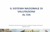 IL SISTEMA NAZIONALE DI VALUTAZIONE AL VIA - Ufficio Scolastico Regionale per il Veneto · 2015. 2. 23. · RIFERIMENTI NORMATIVI • DPR 8 marzo 1999, n. 275: Regolamento per la