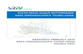 Rapporto annuale Ticino Adda 2014 - ARPA Lombardia...RAPPORTO ANNUALE 2014 AREA IDROGEOLOGICA TICINO-ADDA Ottobre 2015 Stato delle acque sotterranee Area idrogeologica Ticino -Adda.