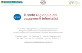 Il nodo regionale dei pagamenti telematici€¦ · Il nodo regionale dei pagamenti telematici • Nel modello del sistema dei pagamenti, la Regione Veneto interpreta il ruolo di intermediario
