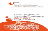 Corsi e programmi dell’Anno Accademico 2018-2019 ... - UTE€¦ · L’UTE è un’associazione di promozione sociale e culturale costituita a Cervi-gnano del Friuli il 13 giugno