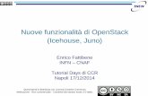 Nuove funzionalità di OpenStack (Icehouse, Juno) · Attribuzione - Non commerciale - Condividi allo stesso modo 3.0 Italia. Juno • Crescita nei contributori 1,419 contributori
