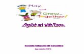 Giocare e crescere insieme ….con “ arte “ parlo inglese · 2014. 4. 11. · Giocare e crescere insieme ….con “ arte “ parlo inglese Il progetto “ Play and grow… together