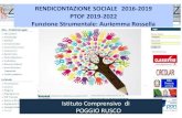 RENDICONTAZIONE SOCIALE 2016-2019 PTOF 2019-2022 … · 2019. 12. 31. · ptof 2019-2022 funzione strumentale: auriemma rossella. l’unitarieta’ del modello. identita’ e contesto