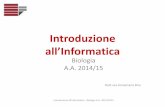Presentazione standard di PowerPointbria/introduzione_all_inform... · 2014. 10. 20. · Introduzione ai Sistemi Informatici. McGraw-Hill 1997. • Curtin, Foley, Sen, Morris. Informatica