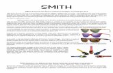 SMITH Presenta Sei Nuove Colle · Linee pulite e aste dal design tradizionale definiscono l'occhiale Tioga – da sempre un punto di riferimento per gli appassionati dell’outdoor