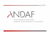 Associazione Nazionale Direttori Amministrativi e Finanziari Attivit £  Istituzionale ANDAF ANDAF Magazine