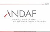Associazione Nazionale Direttori Amministrativi e ANDAF: un sistema di relazioni tra professionisti