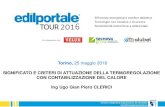 SIGNIFICATO E CRITERI DI ATTUAZIONE DELLA TERMOREGOLAZIONE CON CONTABILIZZAZIONE DEL ... Gian Piero... · 2016. 5. 30. · CON CONTABILIZZAZIONE DEL CALORE Torino, 25 maggio 2016