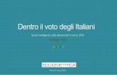 Dentro il voto degli Italiani - Sociometrica intelligence... · di Expert System e della tecnologia Cogito. Analisi, reporting Sulla base delle analisi è stato possibile definire: