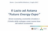 Il Lazio ad Astana “Future Energy Expo”expo.lazioinnova.it/files/170724/briganti.pdf · Sei i concetti chiave: 1. Mobilità sostenibile; 2. ... i progetti selezionati in tema