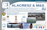 ALACRES2 & M&S...T2.2 Sviluppo dei Modelli di Simulazione e le Infrastrutture del Laboratorio Emergenze T2.3 Approntamento del Laboratorio Virtuale basato sul Simulatore ALACRES2 T3: