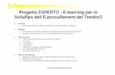 Progetto ESPERTO - E-learning per lo SviluPpo dell’E … · 2008. 6. 5. · Piattaforma per la gestione dei servizi di e-learning E’ una applicazione web basata su pagine dinamiche,