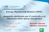 Energy Monitoring System (EMS) Supporto abilitante per il ...Supporto abilitante per il controllo e la riduzione della spesa energetica Renato Sanna ... utilizzo di strumenti, come
