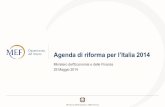 Agenda di riforma per l’Italia 2014€¦ · Attuazione delle misure della Strategia ... Ulteriori fondi per accelerare i pagamenti dei debiti arretrati della PA Programmato Avviato