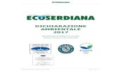 DICHIARAZIONE AMBIENTALE 2017 - Ecoserdiana...DICHIARAZIONE AMBIENTALE 2018 Pag. 2 di 72 Premessa La Direzione della Ecoserdiana S.p.A. ha scelto già dal 2013 di aderire volontariamente