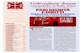 Federazione donne - cerl.ch Federazione donne evangeliche in Italia (Fdei) ... tra uomini e donne: si