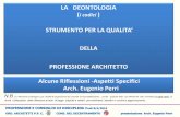 HP - OAR - Ordine degli Architetti di Roma - DELLA ......2018/05/16  · I. se il comportamento è da ritenersi potenzialmente sanzionabile dal codice deontologico professionale II.