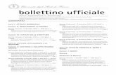Bollettino Ufficiale - Anno IV - Supplemento al N. 12 ... · papirologico “Girolamo Vitelli”. .....pag. 3 Serie II: ATTIVITÀ ISTITUZIONALI E DI GESTIONE Sezione V: GESTIONE E