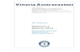 Relazioni e Bilancio 2013 - Vittoria Assicurazioni · capitale sociale euro 67.378.924 interamente versato codice fiscale e numero d'iscrizione del registro imprese di milano 01329510158