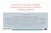 Accelerator Design of High Luminosity Electron-Hadron Collider …web.mit.edu/panic11/talks/tuesday/PARALLEL-3H/3-1410/... · 2011. 7. 25. · 25.1 GeV 20.2 GeV 15.3 GeV 10.4 GeV