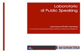 volantino public speaking - Dott.ssa Anna Salzano di Public Speaking Laboratorio di Public Speaking