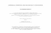 OPERA OMNIA DI RUDOLF STEINER - LiberaConoscenza.it · 2019. 5. 4. · lascito di Rudolf Steiner), mentre la seconda edizione è basata sul primo volume (Biblio-graphische Übersicht)