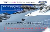 La Scuola Nazionale di Sci Alpinismo 2019.pages.pdf · • Il programma di insegnamento è quello stabilito dalla Commissione ... ridotta a € 100 ... accompagnate dalla quota di