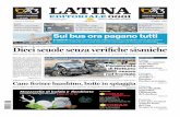 Pagina 4 Pagina 32 Sui bus ora pagano tutti · 2018. 9. 7. · Quotidiano della provincia di LATINA Anno XXXI - N. 24 6 VenerdË 7settembre 2 01 8 In vendita obbligatoria con 1,50