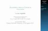 Intro Algebra della Logica Algebredi Boolelogica.dipmat.unisa.it/lucaspada/wp-content/uploads/Lezione-1.pdf · Ogni algebra di Boole ha un ordine parziale naturale, definito da a