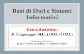 New Basi di Dati e Sistemi Informativi - Plone sitedifelice/dbsi/2016/esercizi/3e.pdf · 2015. 10. 6. · Aula(Nome, Dipartimento, NumPosti) Prenotazione(Data, NomeAula, CodDocente)