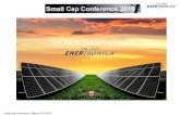 Small Cap Conference Milano 29/11/2017 · Small Cap Conference – Milano 29/11/2017 Acquisizione del 51% di Elettronica Santerno dal Gruppo Carraro Risultati dell’esercizio del