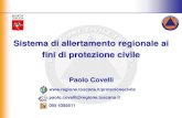 Sistema di allertamento regionale ai fini di protezione civile€¦ · Centro Funzionale Regionale e procedura di allerta regionale Previsione ai fini dell’allertamento del sistema