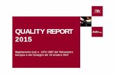 Quality report 2015 - NTVDi seguito i principali indicatori di sintesi dell’anno 2015 su un campione complessivo di 5.600 viaggiatori Italo, i valori medi per viaggi cumulati dal