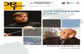 New TITO CECCHERINI direttore · 2019. 4. 5. · Servillo e Giorgio Battistelli. Nel 2011, accompagnato dall’orchestra Roma Sinfonietta, Peppe è voce recitante dell’Histoire