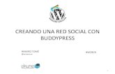 CREANDO UNA RED SOCIAL CON BUDDYPRESS · creando una red social con buddypress ramiro tomÉ @ecicerone #wcbcn 1 . perspectiva de usuario • acceder • identificar conocidos •