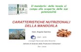 CARATTERISTICHE NUTRIZIONALI DELLA MANDORLA€¦ · Prodotti per l ’industria ... Composti bioattivi e proprietà salutistiche. 2. Vitamine e Fitosteroli Principali Vitamine Contenuto